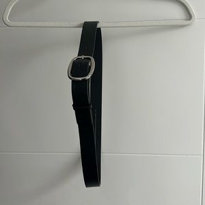 NWOT | H&M | Black Faux Leather Belt w/ Silver Buckle